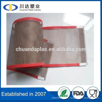 Venda quente ptfe teflon mesh conveyor belt Fabricação em Jiangsu